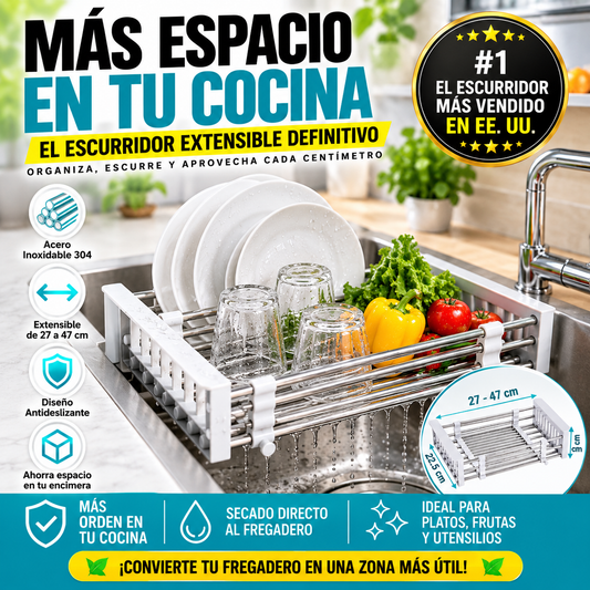 FlexiSink™ Escurridor Extensible para Fregadero